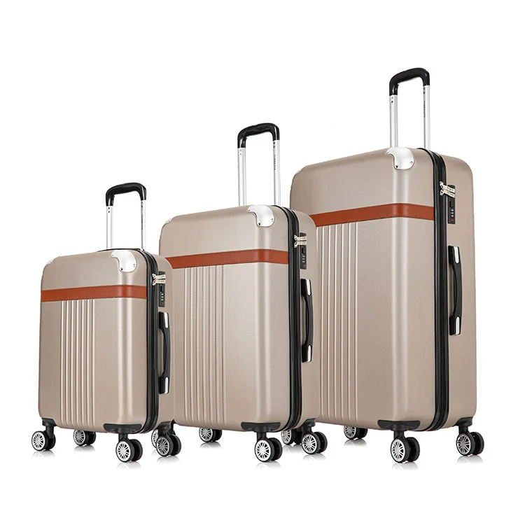 Bagage rétro ABS attaché en faux cuir
